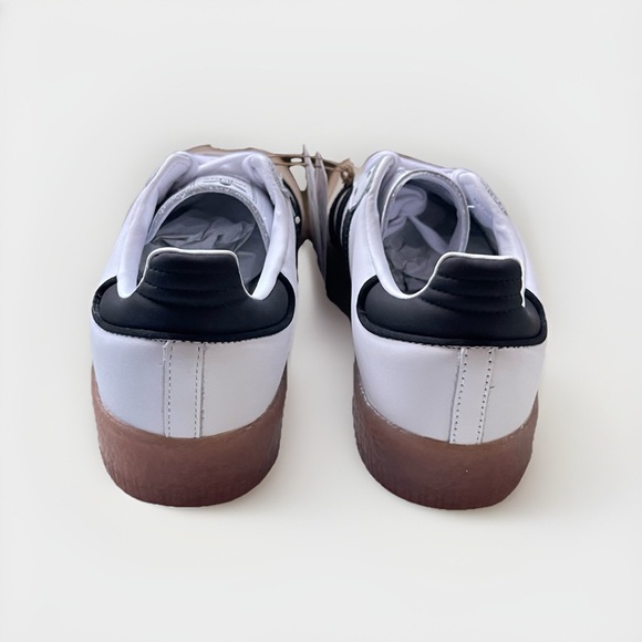 Size 6.5w - Adidas Originals Sambae W Cloud White Metallic Gold Women's JI1349 - Picture 6 of 10